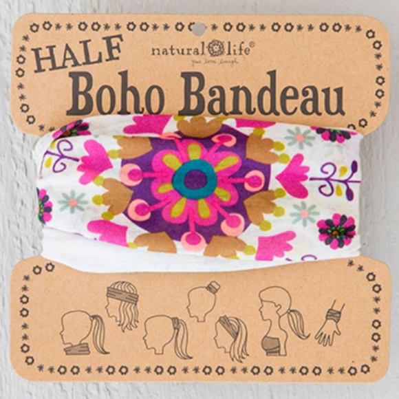 NATURAL LIFE Accessories - Floral Half Bandeau NATURAL LIFE Accessories - Floral Half Bandeau